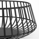 Emilio Set of 2 Black Metal Slated Bowls - Default Title