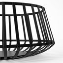 Emilio Set of 2 Black Metal Slated Bowls - Default Title
