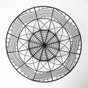 Idris Set of 2 Black Metal Geometric Mesh Bowls - Default Title