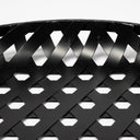 Lito Set of 2 Black Woven Metal Round Serving Trays - Default Title