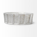 Silone Small 9L x 9W White Ceramic Bowl - Default Title