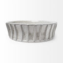 Silone Large 16L x 16W White Ceramic Bowl - Default Title