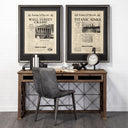 Suspension Set of 2 19L x 4W Brown Wrought Iron Suspension Bridge Bookends - Default Title