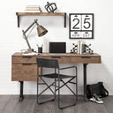 Direttore Black Iron Frame Black Leather Dining Chair - Default Title