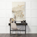 Sawyer I Beige Fabric Seat Gold Metal Frame Dining Chair - Default Title