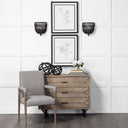 Earnhardt II Large 11L x 11W Black Wooden Beaded Orb - Default Title