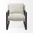 Guilia Frost Gray With Metal Frame Sling Accent Chair - Default Title