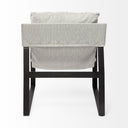 Guilia Frost Gray With Metal Frame Sling Accent Chair - Default Title