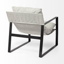 Guilia Frost Gray With Metal Frame Sling Accent Chair - Default Title