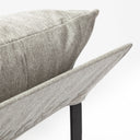 Guilia Frost Gray With Metal Frame Sling Accent Chair - Default Title