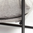 Guilia Frost Gray With Metal Frame Sling Accent Chair - Default Title