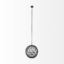 Dyson II 225D Black Metal Triangular Orb Four Bulb Chandelier - Default Title