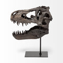 Jurassic 6L x 10W Brown Resin Tyrannosaurus Skull Replica - Default Title