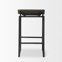 Givens 2425H Seat Height Black Wood Seat Black Frame Stool - Default Title