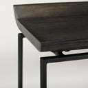 Givens 2425H Seat Height Black Wood Seat Black Frame Stool - Default Title