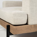 Colburne I Beige Fabric W Wood and Iron Frame Accent Chair - Default Title
