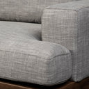 Colburne II 95 Gray Upholstered Three Seater Sofa - Default Title