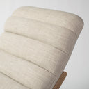Pierre Beige Fabric Upholstered Armless Chaise Lounge Chair - Default Title