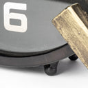 Agar Black Metal Round Table Clock - Default Title
