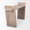 Elaine III 60L x 16W Brown Wood Angled Leg Console Table - Default Title