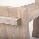 Elaine III 60L x 16W Brown Wood Angled Leg Console Table - Default Title