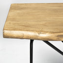 Papillion I 66L x 16W Blonde Wood and Iron Console Table - Default Title