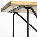 Papillion I 66L x 16W Blonde Wood and Iron Console Table - Default Title