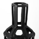 Brunel Large Black Drum-Shaped Ceramic Vase - Default Title