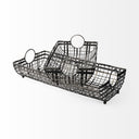 Kenneth Set of 2 24L x 12W Gray Metal Baskets - Default Title