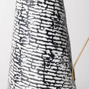 Colette Small BlackWhite Patterned Vase - Default Title