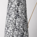 Colette Large BlackWhite Patterned Vase - Default Title
