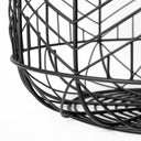 Idris Set of 2 Black Metal Geometric Mesh Bowls - Default Title