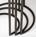 Glover Set of 3 20L x 20W Brown Wood Round Top WMetal Nesting Accent Tables - Default Title