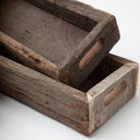 Vernon Medium 30L x 7W Brown Reclaimed Wood Tray - Default Title