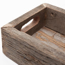 Vernon Small 24L x 7W Brown Reclaimed Wood Tray - Default Title