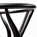 Trixie I Black Wooden Base w Dark Taupe Fabric Seat Dining Chair - Default Title