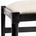 Trixie I Black Wooden Base w Dark Taupe Fabric Seat Dining Chair - Default Title