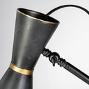 Eris III 583H BlackBrass Metal Cone Shade Floor Lamp - Default Title