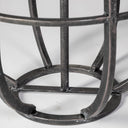 Bella Small Black Metal Cylindrical Cage Candle Holder Lantern - Default Title