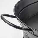 Reno 20L x 14W Black Metal Vintage Inspired Basket - Default Title