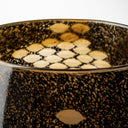 Mojave Small Black and Gold Detail Glass Vase - Default Title