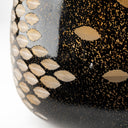 Mojave Small Black and Gold Detail Glass Vase - Default Title