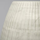 Reyan Small Pearl White Ceramic Striped Vase - Default Title