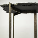 Shale III 50L x 20W Black Live-Edge Slate and Iron Console Table - Default Title