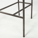 Parker II Beige Fabric Seat Gun Metal Grey Metal Counter Stool - Default Title