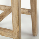 Colony 25 Seat Height Brown Wood Seat Frame Stool - Default Title