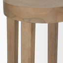 Brahma 26 Total Height White Washed Wood Stool - Default Title