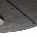 McLeod II 54 L x 54 W x 2875 H Round Brown Solid Wood Top Gold Metal Base Dining Table - Default Title