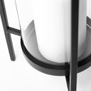 Abigail I Large Gunmetal Gray Metal Table Candle Holder - Default Title