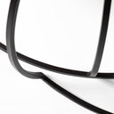 Clapp I Set of 2 41 38 Round Brown Wood Top Black Iron Base Nesting Coffee Tables - Default Title